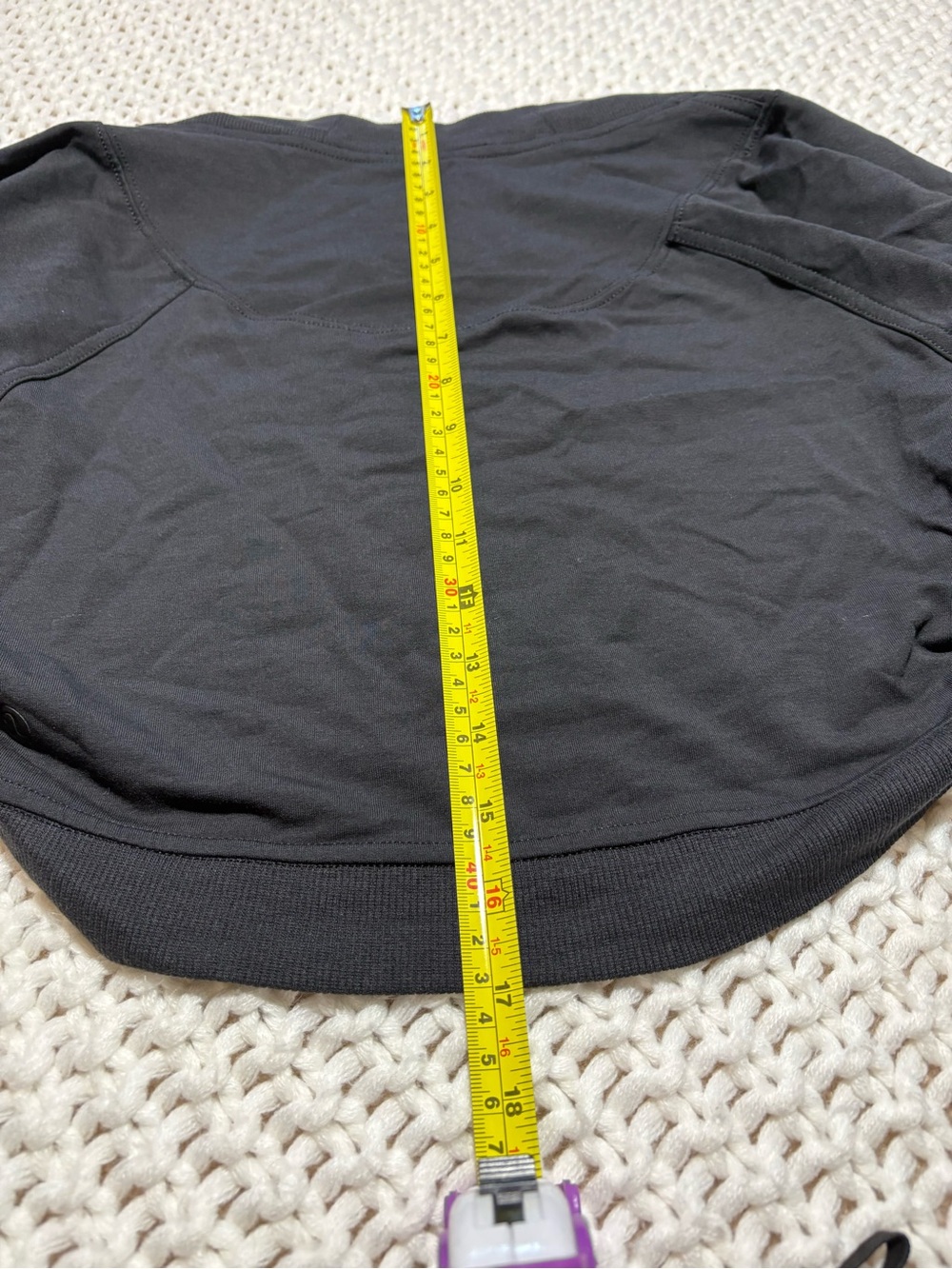 lululemon French Terry long sleeve shrug in black size 6 - Picture 14 of 15